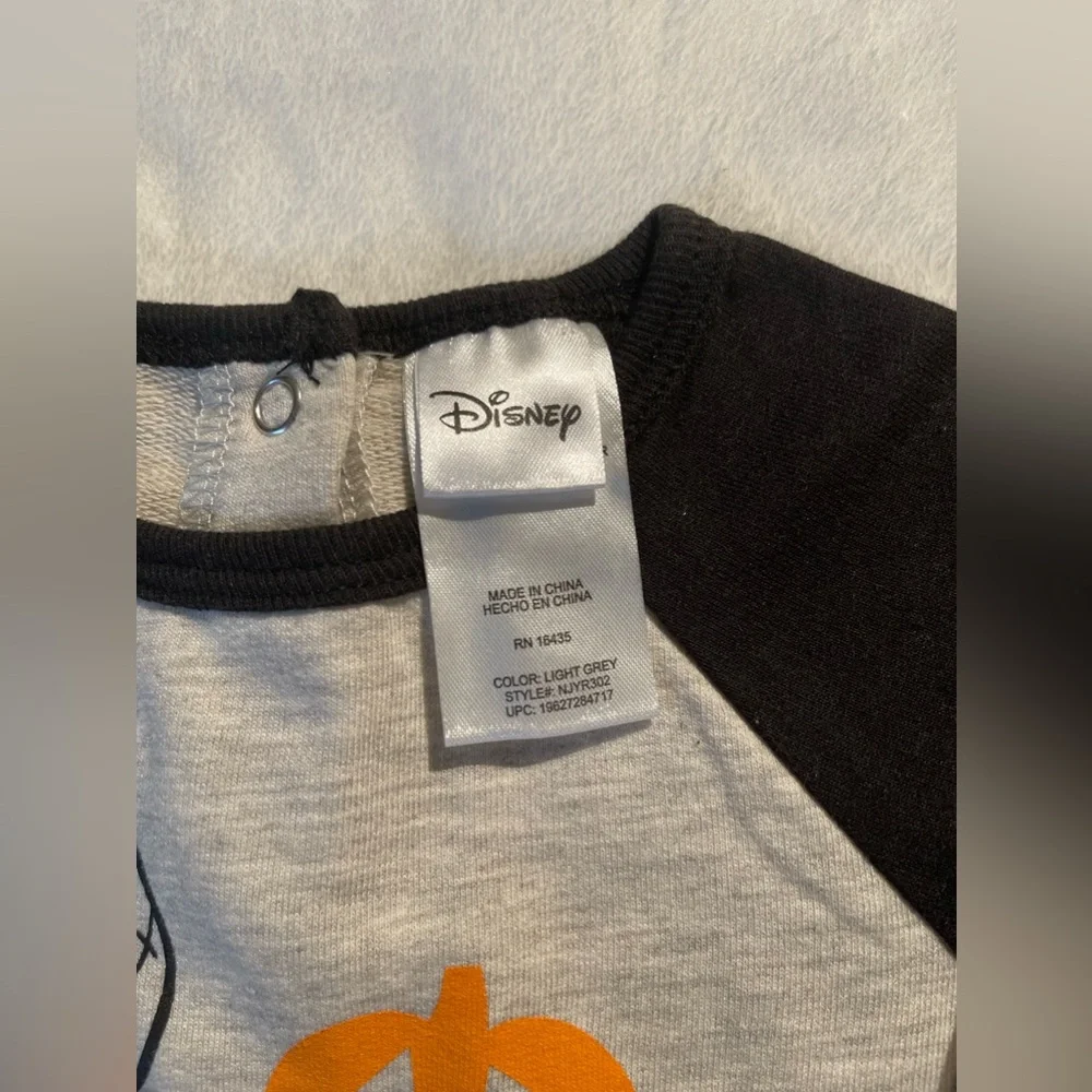 Disney Nightmare Before Christmas Baby Coverall with Hat Set Black & Gray NWT